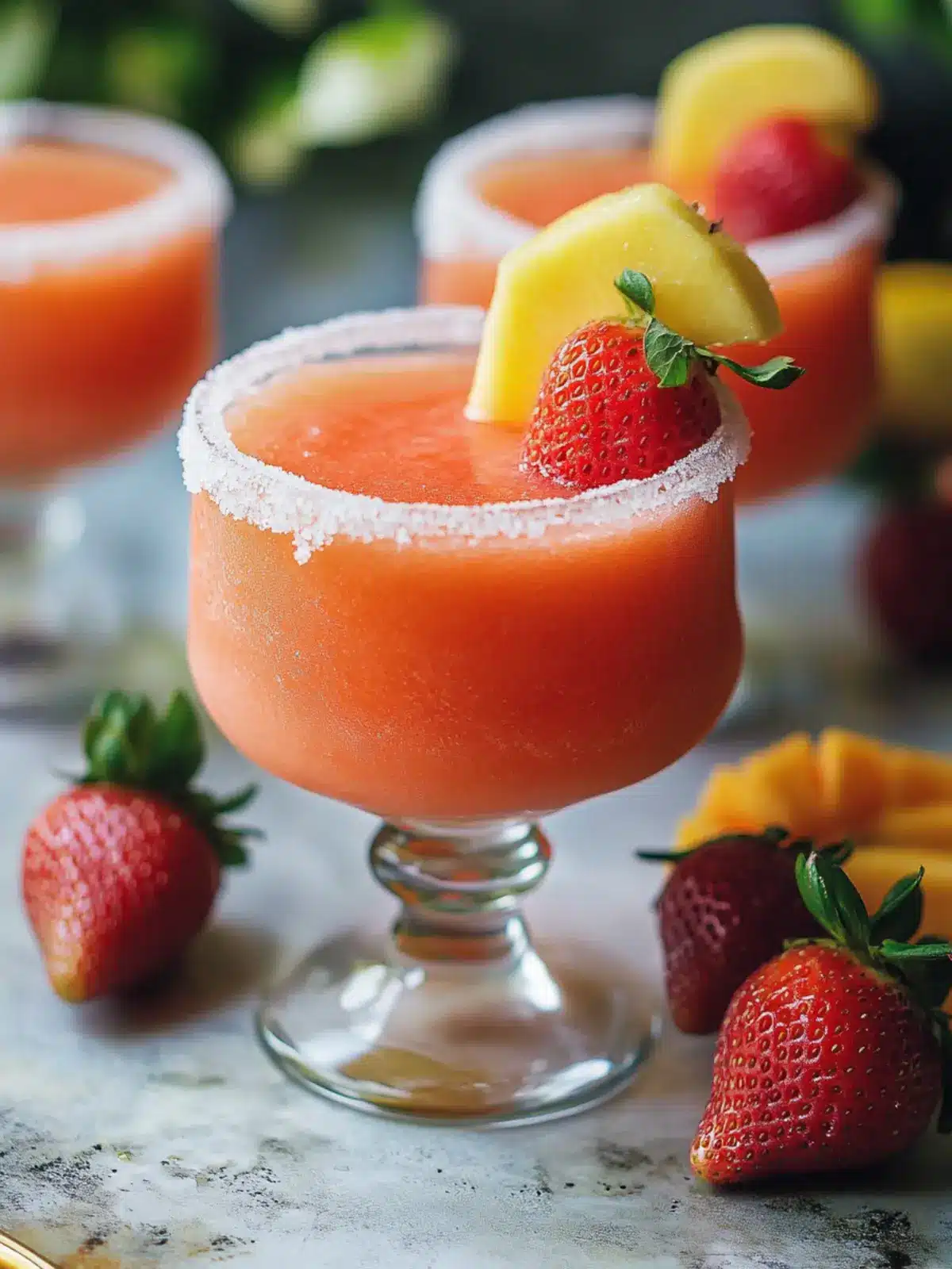 Make-Ahead Frozen Strawberry Margaritas for Effortless Parties